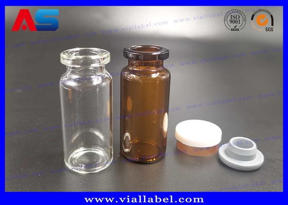 Açık Şişeler 10ml Küçük Cam Şişeler 24mm Geniş 45mm Yüksek BIO Test için Kullanım 2ml Cam Şişeler