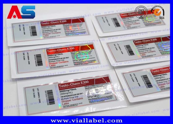 Pharma 10ml Etiket Hologram Baskı Steril Enjeksiyon Şişesi için İlaç Ambalajı