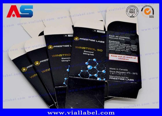 1ml Testosteron Propionat için Anti Fake 81x60x31mm Flakon Ampul Saklama Kutusu