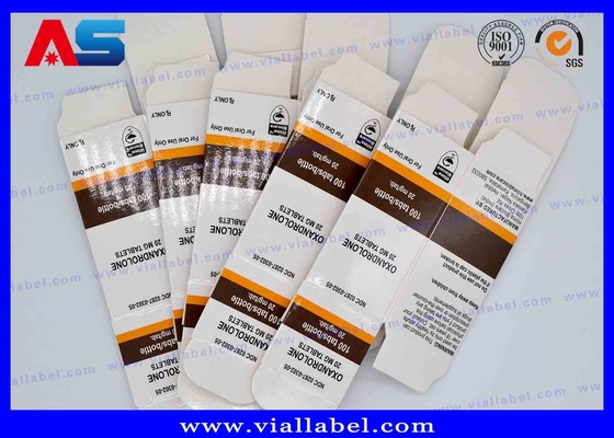 Hologram Tıp Hareketli Cam şişeler için Boş Pharma Karton 10ml Flakon Kutuları