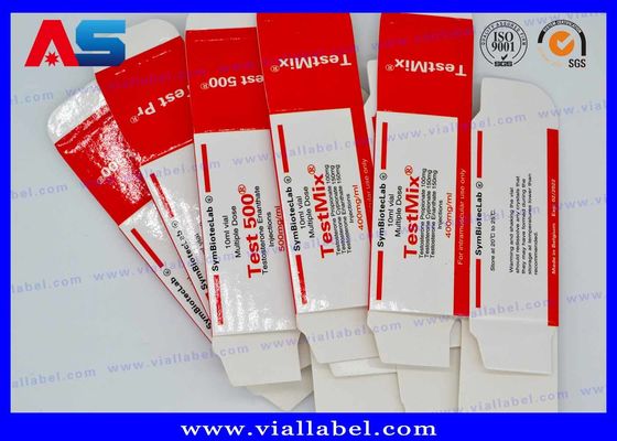 Yağlar İçin Kırmızı 10ml Şişe Kutuları Şişe Peptid Paketleme Boyutu 3*3*6CM 10ml şişe etiketleri