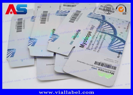Ücretsiz Tasarım Özel Karton Kağıt İlaç Ambalaj Kutusu 10ml Flakon Tren Enanthate Etiket Ve Kutu