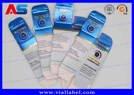 Peptid Cam Şişeler için Katlanabilir Hologram Paket Kutusu 2ml 10ml 20ml 30ml vücut geliştirme şişe kutuları