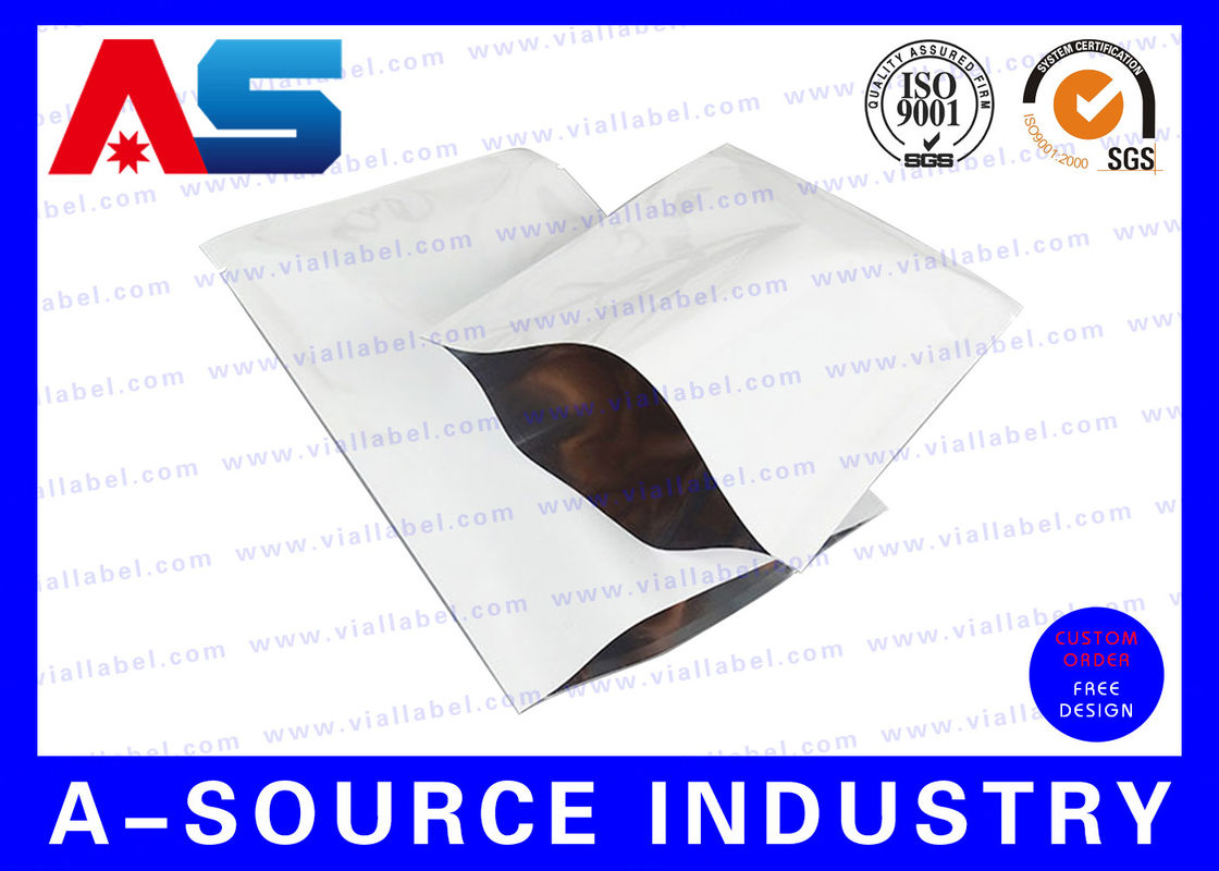Alüminyum folyo ziplock torbası Isı mühürü Özel Baskı Yeniden Kapanabilir Alüminyum folyo ambalaj torbaları SGS ISO 9001