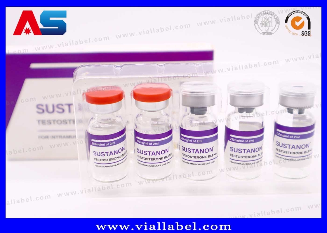 10 ml şişe etiketleri su geçirmez Beyaz İnci Filmden Yapılmış Güçlü Yapıştırıcı Farmasötik Özel Tasarım