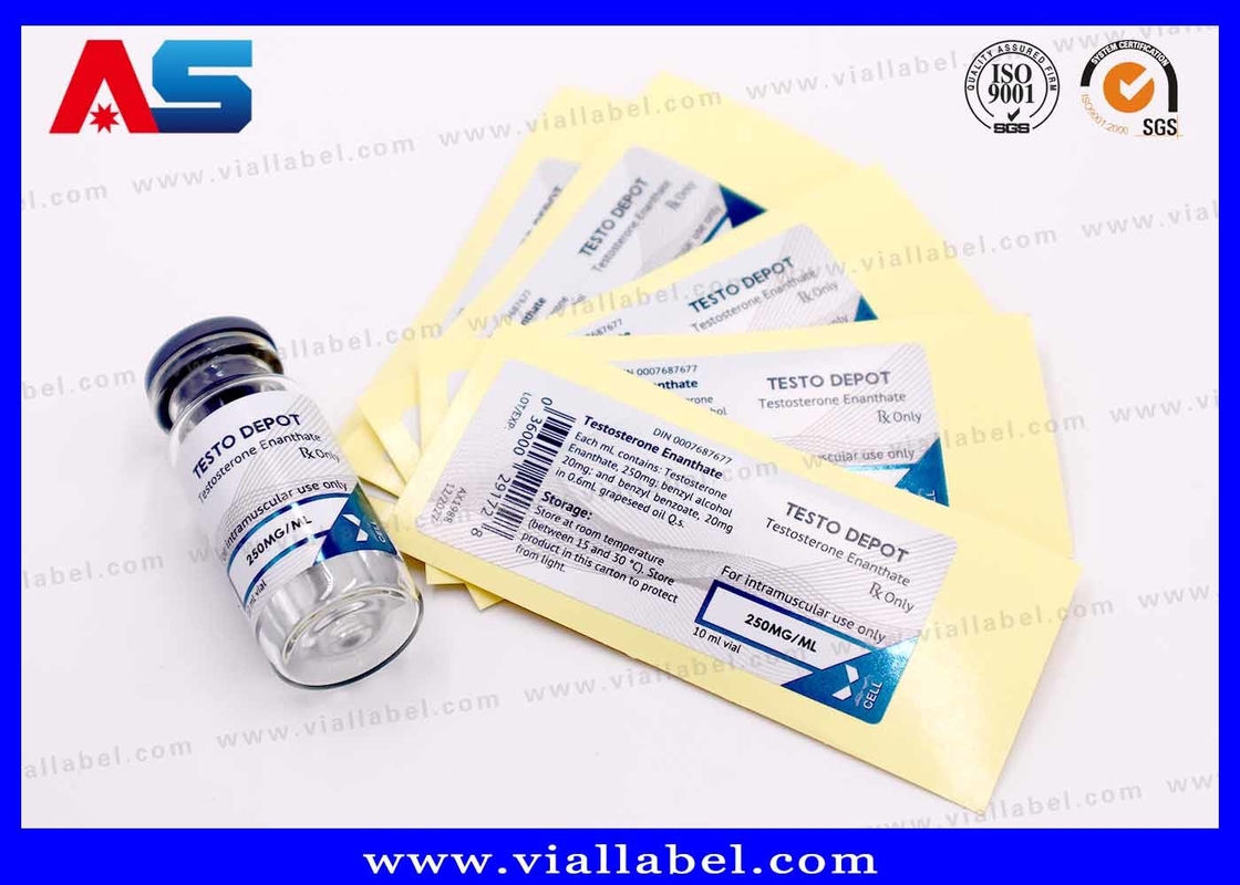 Tıbbi ve Laboratuvar Kullanımı için Güçlü Yapışkan Premium Flakon Etiketleri 2ml / 10ml
