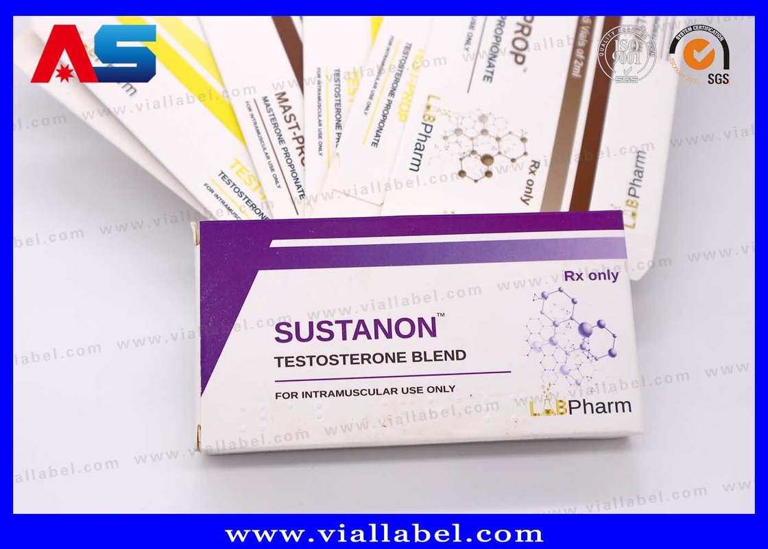 Enjeksiyon Şişeleri İçin 10ml Küçük Kutu, İlaç Ambalajı İçin Mat Özelleştirilmiş Test Karışımı Flakon Kartonları Baskısı