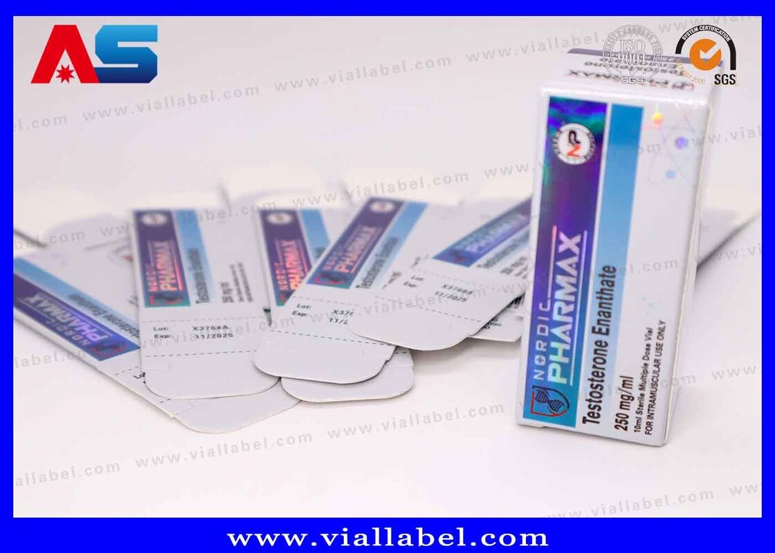 Küçük Ambalaj Kutusu Karton Peptide Laboratuvarı Gen Pharma için 10ml Flakon Kutusu Hologram