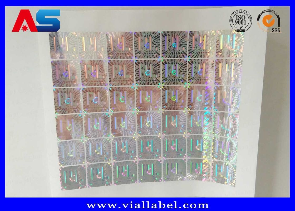 Matrix Lazer Özel Holografik Etiketler Vinyl Hologram boşluk şişe depolama kutusu 3d lazer hologramı