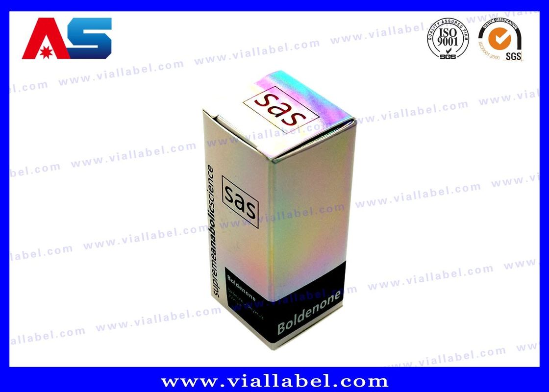 Şişeler için kutular Holografik Küçük 10 ml şişe kutuları / Ekolojik dostu ilaç ambalaj kutuları