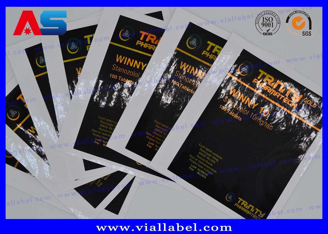 Lazer Hologram Reçetesi CMYK Hap Şişe Etiketi Şişe / Çanta için Etiket