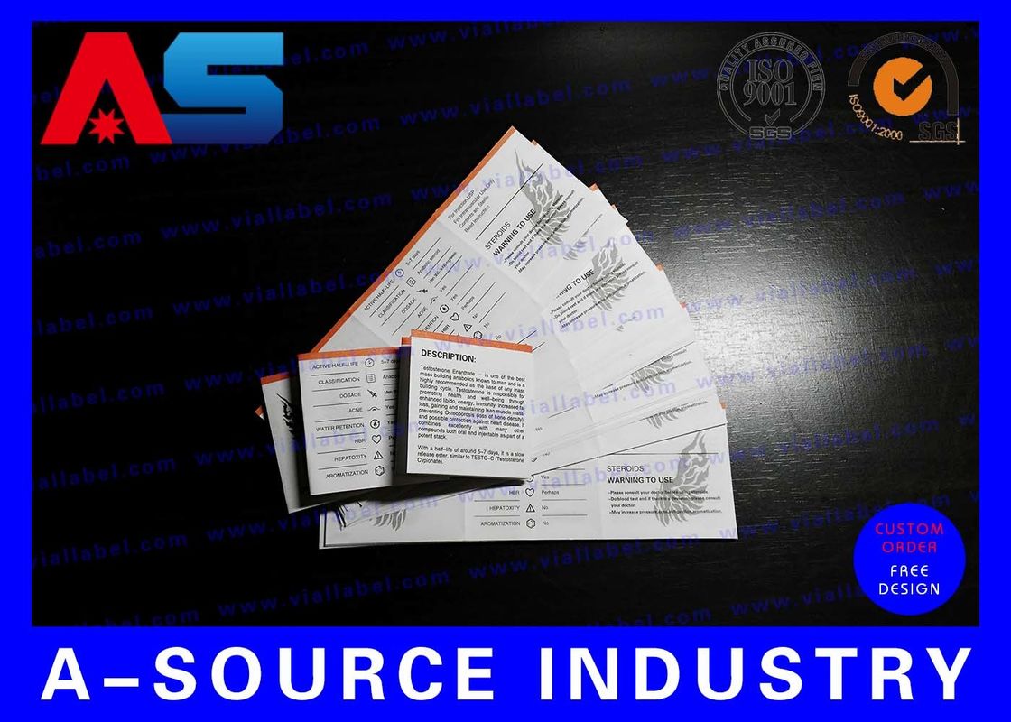 Peptit Vücut Geliştirme Yağı İçin İlaç Kağıdı Broşür Baskısı Talimat broşürü baskısı