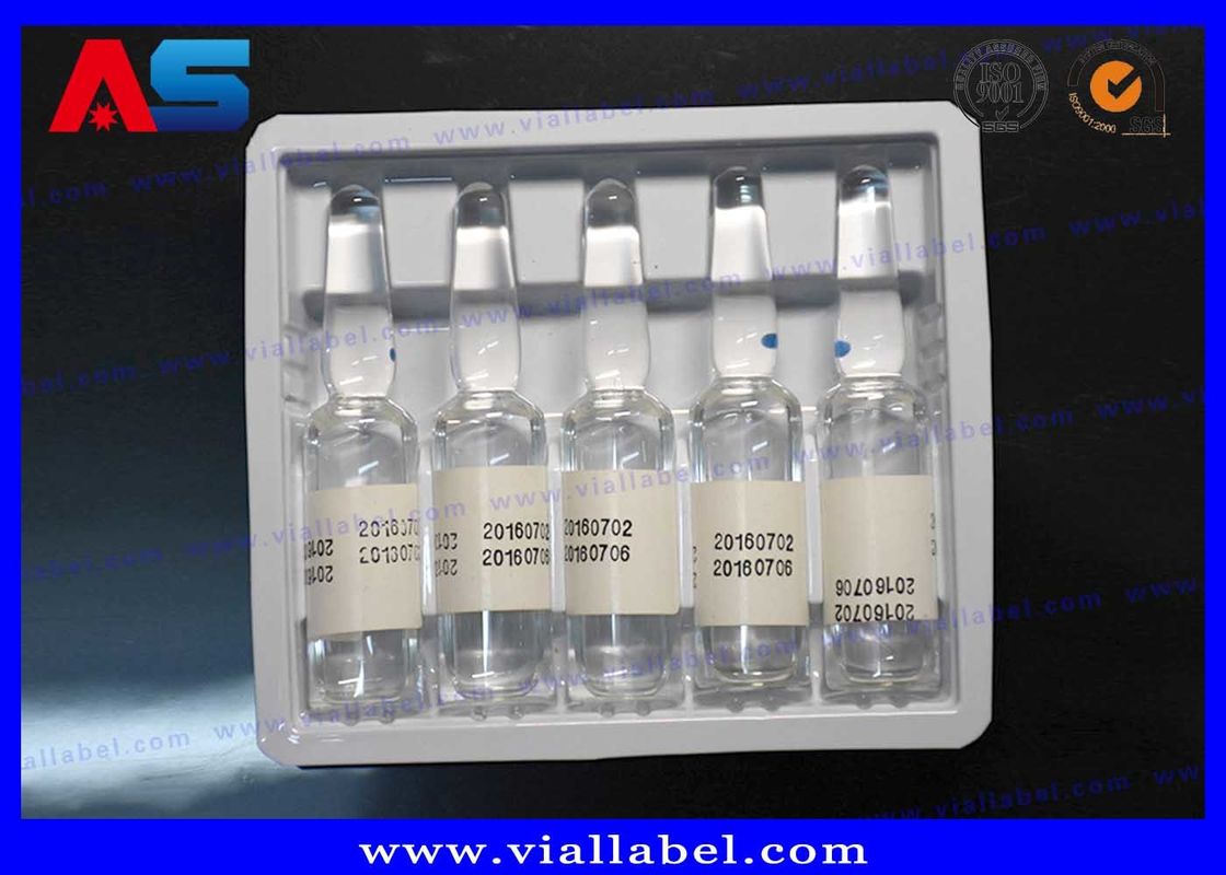 5 2 ml Soma tropin Ampul PET Plastik Blister Paketi
