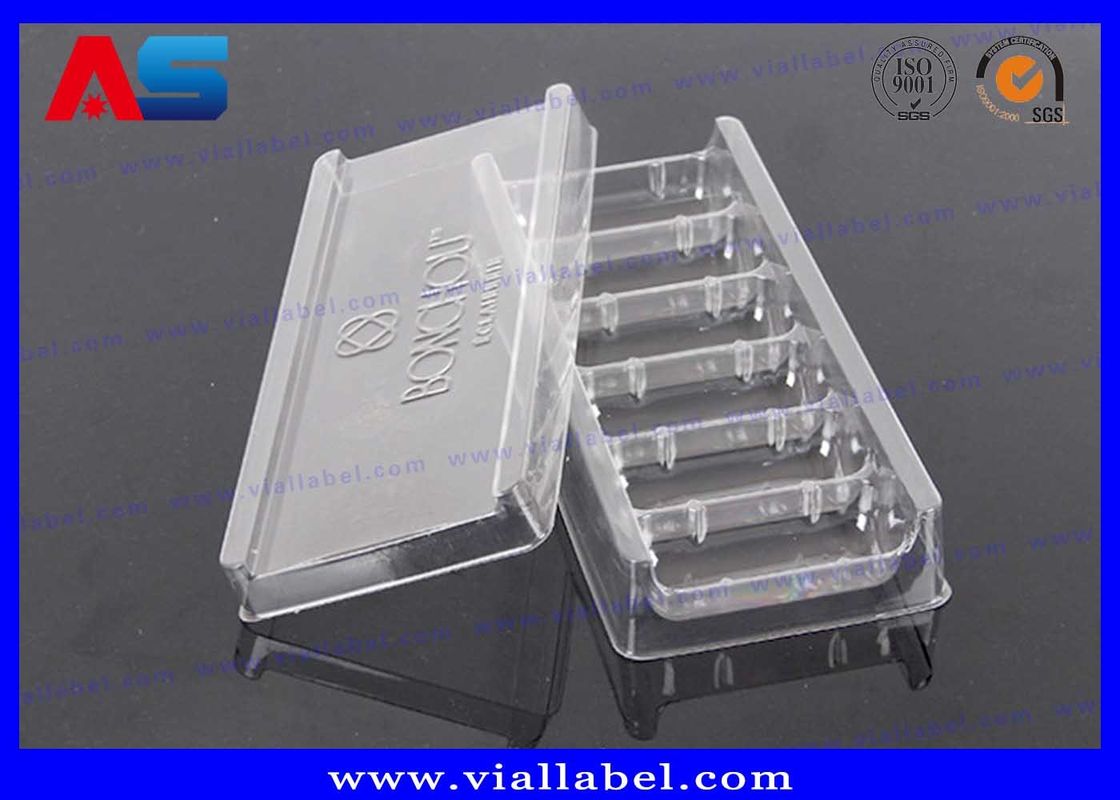 Şeffaf PVC Plastik Ambalaj Tepsileri, Aşılar İçin Şişeler 2mL / 3mL Kabartmalı Logo