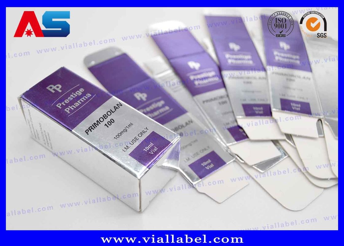 Anabolik Bilim 10ml Flakon Kutuları / Peptid İlaç Paketleme Kutusu Cam Flakonlar için özel basılı kutular