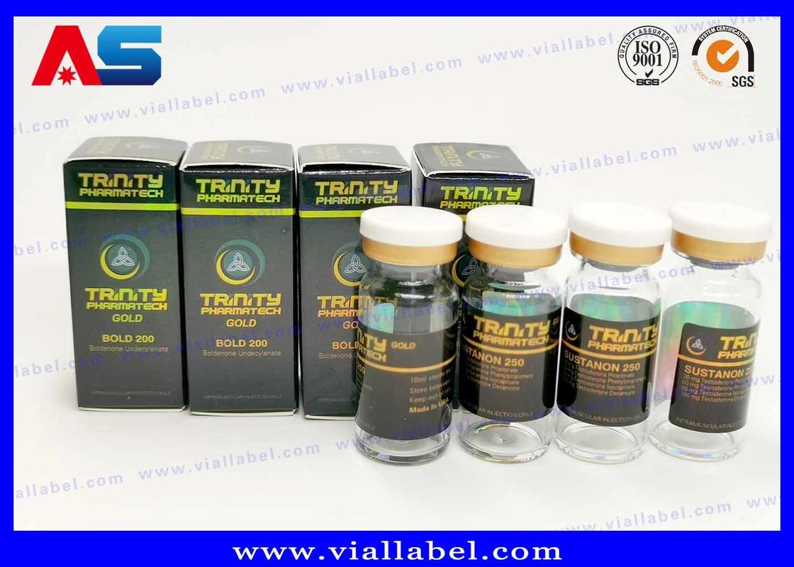 Cam İlaç Şişeleri İçin CMYK Baskı 10ml Özel Flakon Etiketleri
