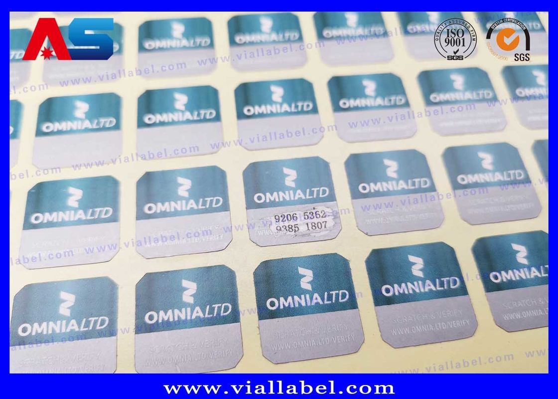 Özel Tasarım Sahte Karşıt Hologram Güvenlik çıkartması geçersiz 3 boyutlu hologram çıkartması