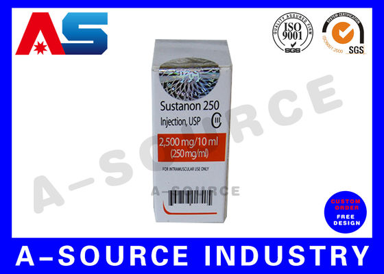 Depolama için Özelleştirilmiş ISO 9001 Pharma 10ml Flakon Kutuları, peptit flakonları için Normal Baskı