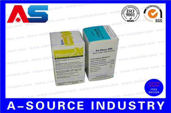 Özelleştirilmiş Holografik 10ml Şişe Kutuları / Saklama Kutuları Düzenli CMYK Baskı