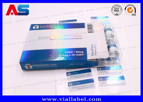 Peptit Şişeleri İçin Özel Etiketler, Peptitler İçin Basılı 2ml Şişe Etiketleri Cam Şişeler