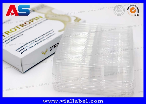 2ml Peptit Cam Şişeler İçin Özel İlaç Plastik Tepsiler ve Kutular, MOQ 100 adet