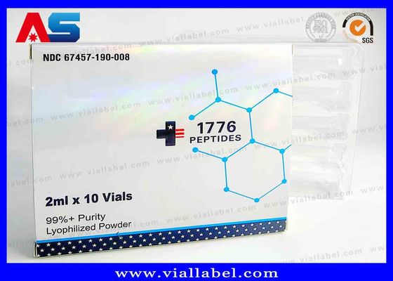 Özel Peptid Kutusu Baskı, 2ml × 10 Şişe Kutusu Etiket ve Plastik Tepsiler Üretici