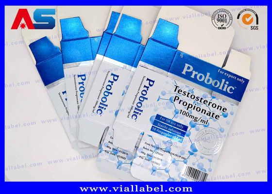 1ml Testosteron Propionat için Anti Fake 81x60x31mm Flakon Ampul Saklama Kutusu